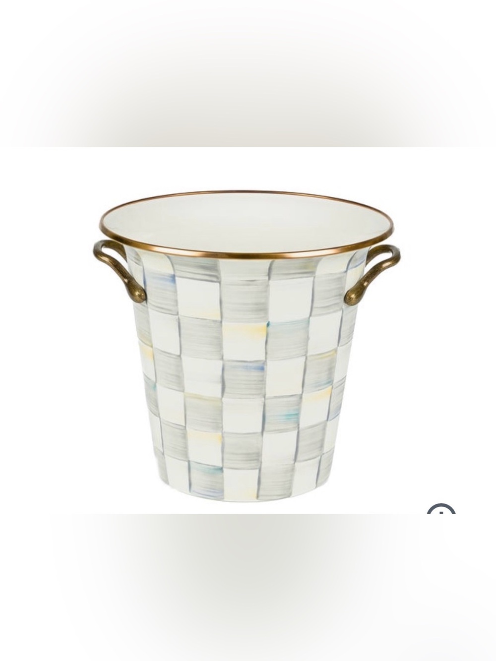 MacKenzie-Childs Sterling Check Wine Cooler